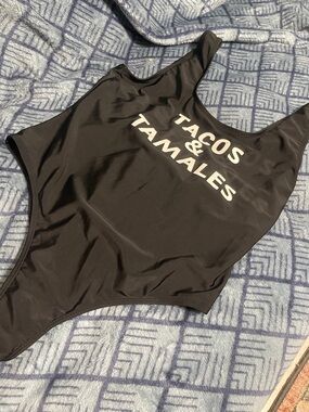 Rue21 Tacos & Tamales Black Swimsuit